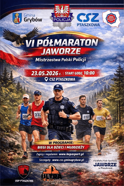 VI PÓŁMARATON JAWORZE/ Mistrzostwa Polski Służb Mundurowych