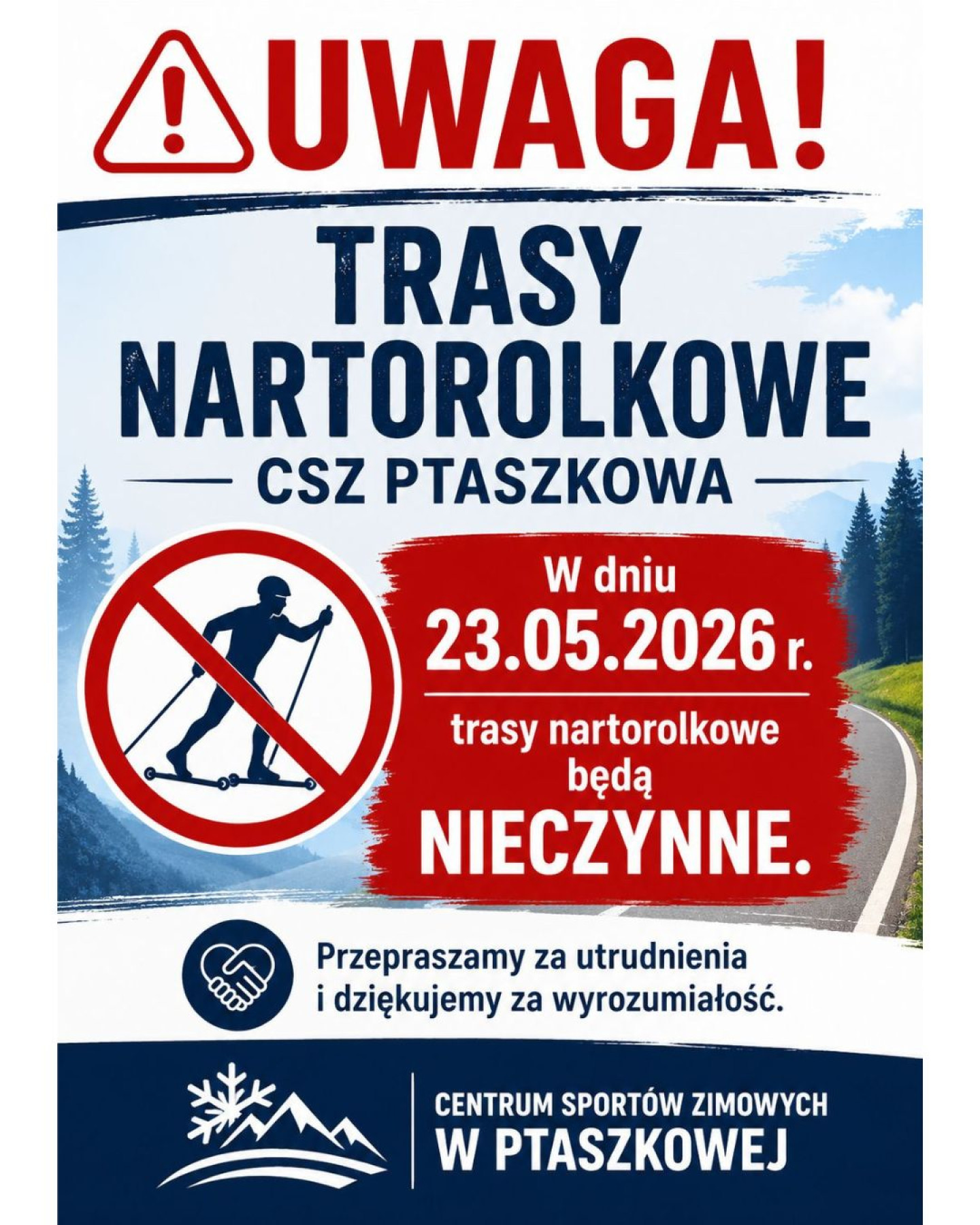 trasa zamknieta